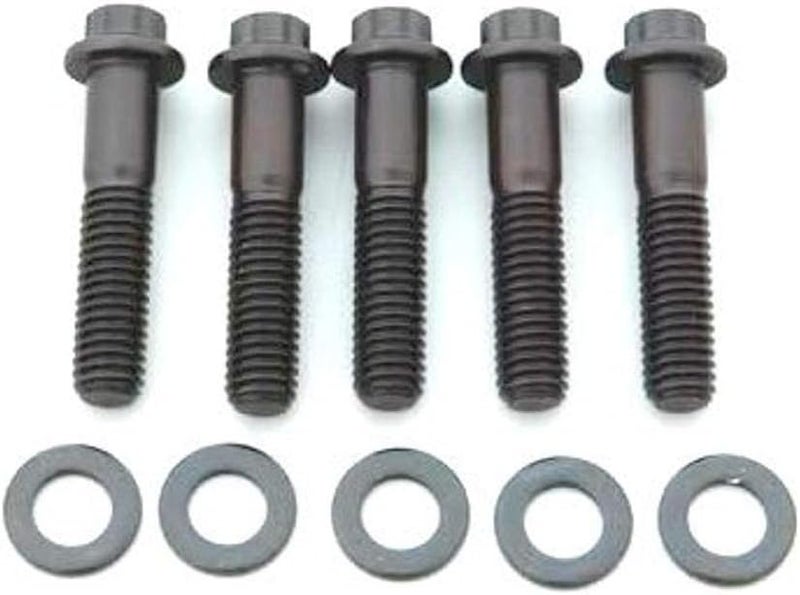 652-2250 Black Oxide 3/8-16" RH Thread 2.250" UHL 6-Point Bolt with 3/8" Socket and Washer, (Set of 5)